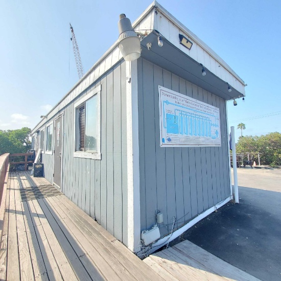 40ft x 10ft office trailer 2 rooms 1 bathroom