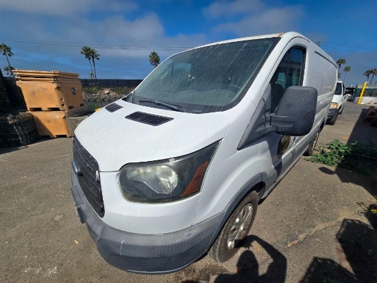 2015 Ford Transit Van, VIN # 1FTNE1YM7FKA79233 no smog cert for dealer or export