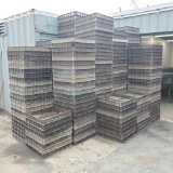 Approx. 260 stackable depuration trays 3in tall 22in wide