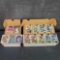 2 boxes football/basketball cards 1990s NBA Hoops Upper Deck 1996 Fleer