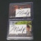 2 Daniel Ratcliffe signatures with 2 Harry Potter I Cards Inc. cards