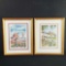 2 Framed prints Badia Coltibuono Toscana Italy Florence In Summer both with signature