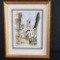 Framed artwork Firenze Vicolo signed Pedro Bellini 2003