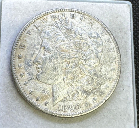 1896 Morgan Silver Dollar 90% Silver Coin 26.60 Grams