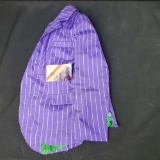 Jack Nicholson signed photograph with small purple pin stripe joker blazer