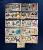 10 Pokemon Golden Banknote Bills