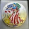 2000 colorized 1 Troy Oz .999 Fine Silver Eagle Bullion Coin