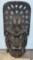 Large 3ft Tall Wooden Carved Tiki Mask Native Wall Art