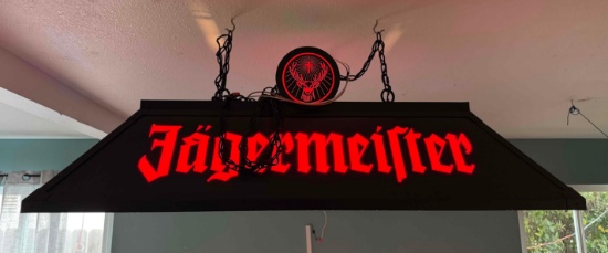 Jagermeister Hanging Electric Bar Pool Table Light