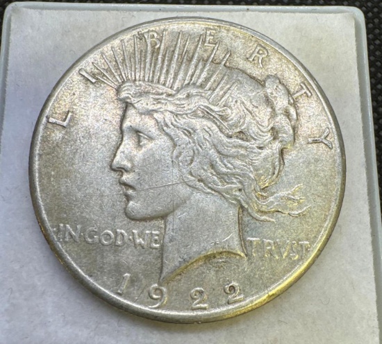 1922-S Silver Peace Dollar 90% Silver Coin 26.69 Grams