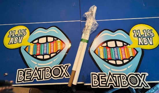Beatbox Advertising Store Display with Pole and Hardware