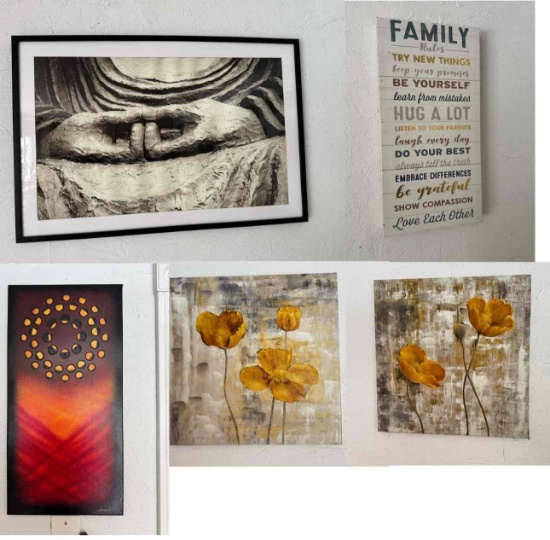 Living Room Wall Art Framed and Canvas