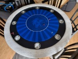 BBO High End Poker Table Reptile Skin Design with Custom Cover