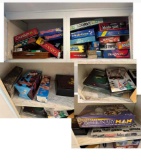 Large Assortment of Board Games Sorry, Yahtzee, Donkey Kong Jenga more