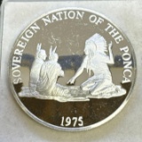 Sovereign Nations Of The Ponca 1 Troy Oz .999 Fine Silver Bullion Coin 24.13 Grams