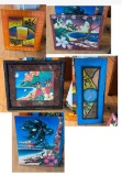 Hawaiian and Beach Vibe Wall Art Framed and Canvas Some Signed