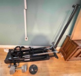 Total Gym 1500 Exercise Machine and Assorted Weights