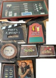 Assortment of Wall Art. Wizard Of Oz, Gold Shadow Boxes, Poker Dogs more