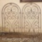 2 wrought iron yard/garden art arched pannels