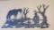 L.S Lowry Masterpieces metal wall art western scene