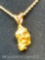 14k Gold Nugget Necklace 7.35 Grams