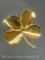 24k Gold Electroplated Four Leaf Clover