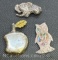 Silver 925 Pendant Apple abalone owl Elephant 14.24 Grams