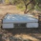 white Camper shell for pick-up truck