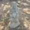 Concrete yard art statue