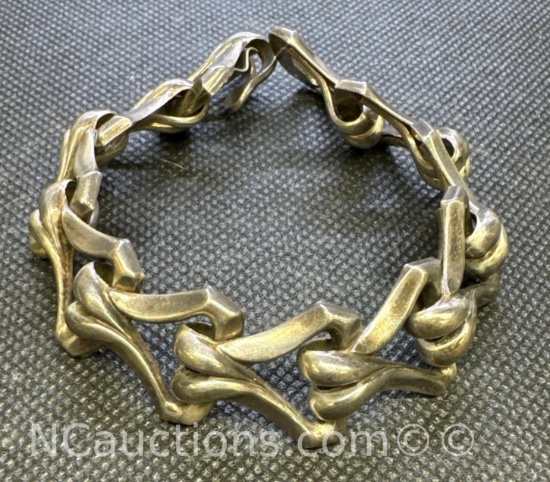 Unique Silver 925 Linked Bracelet 53.88 Grams