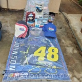 NASCAR lot poster 2 hats mug Dancing Hampster Racing Champions LE toy car river cooler
