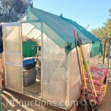 8ft x 6ft greenhouse with contents