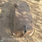 Vintage cast iron bathtub missing 3 legs