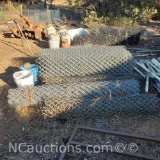 Approx 5 rolls wire fencing with hardware