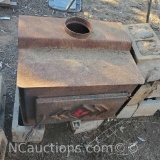 Vintage cast iron HES Wood burning stove