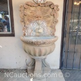 Cast stone waterfoutian with pump