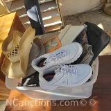 Bin misc. hats bags purses tote bags space bags sketchers womens size9 more
