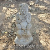 Concrete yard art statue