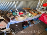 6ft table with Misc Kitchen