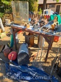 Misc Lot - Acrylic Tank Knee Pads Vintage Mailbox Toys Lamps etc
