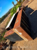 rustic scrap steel book cases