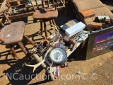 mancave lot - nascar clock classic car framed poster etc