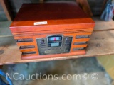 retro reproduction turntable with needle and owners manual