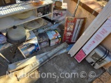 misc lot - security light heater ceiling lights etc
