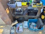 misc lot printer electronics cables speakers DVDs etc