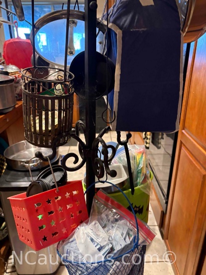 Iron coat rack, or pan rack