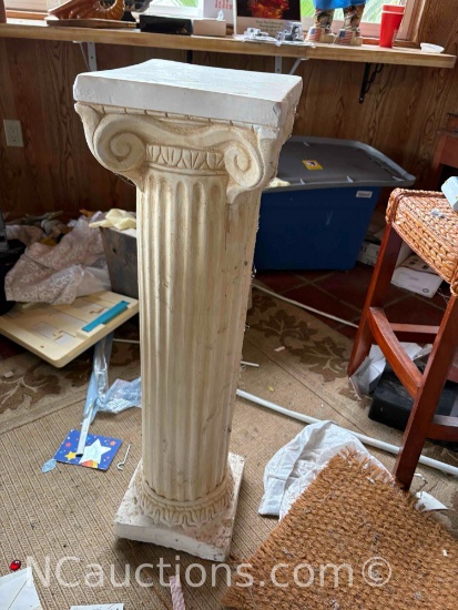 decorative plaster pillar 35 inches tall
