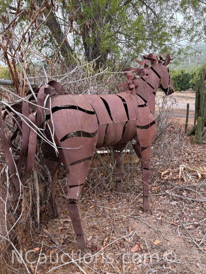 metal house lawn decor. 6ft tall