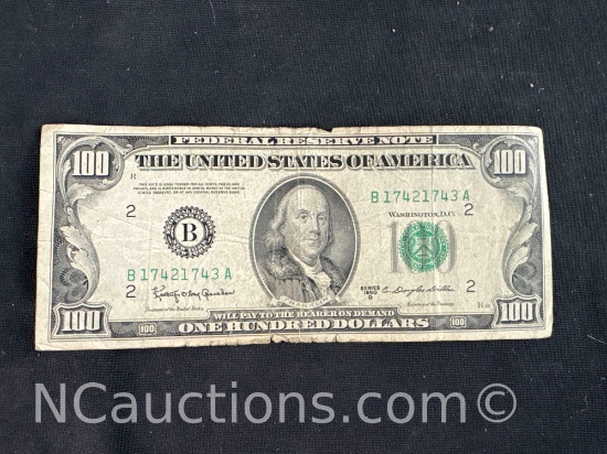 1950 series 100 dollar bill