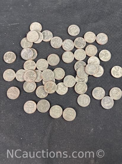Roll of 1943 steel war time penny